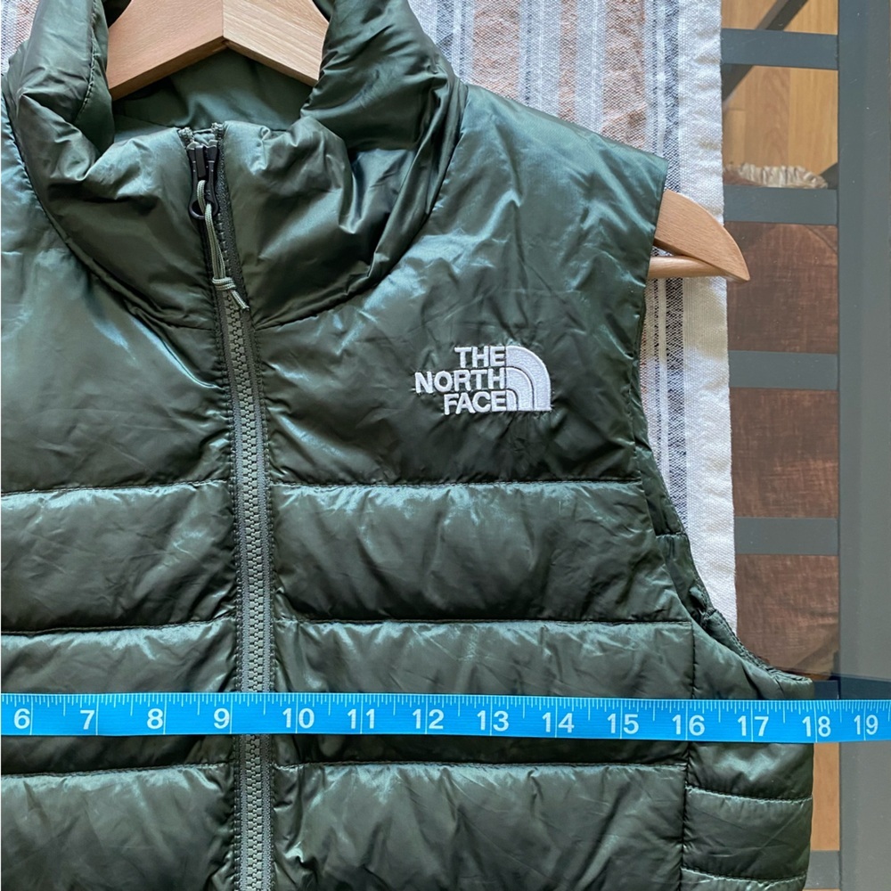 The North Face Iridescent Thyme Green Aconcagua 550 Puffer Vest S - Picture 12 of 14